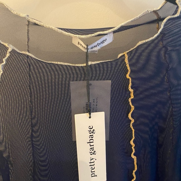 Pretty Garbage never worn with tags mesh top - Picture 2 of 3